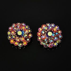 ✨Stunning Italy Vintage Rhinestone Earring Clips